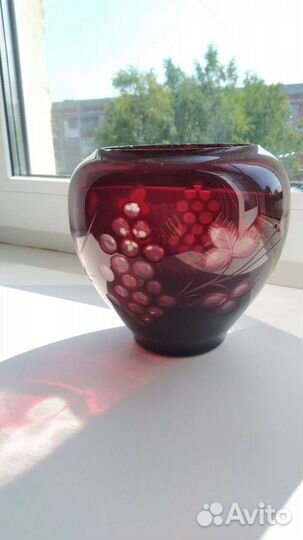 Ваза Дятьковский хрусталь 1950 годы