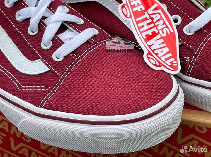 Кеды Vans Old Skool Textile Burgundy