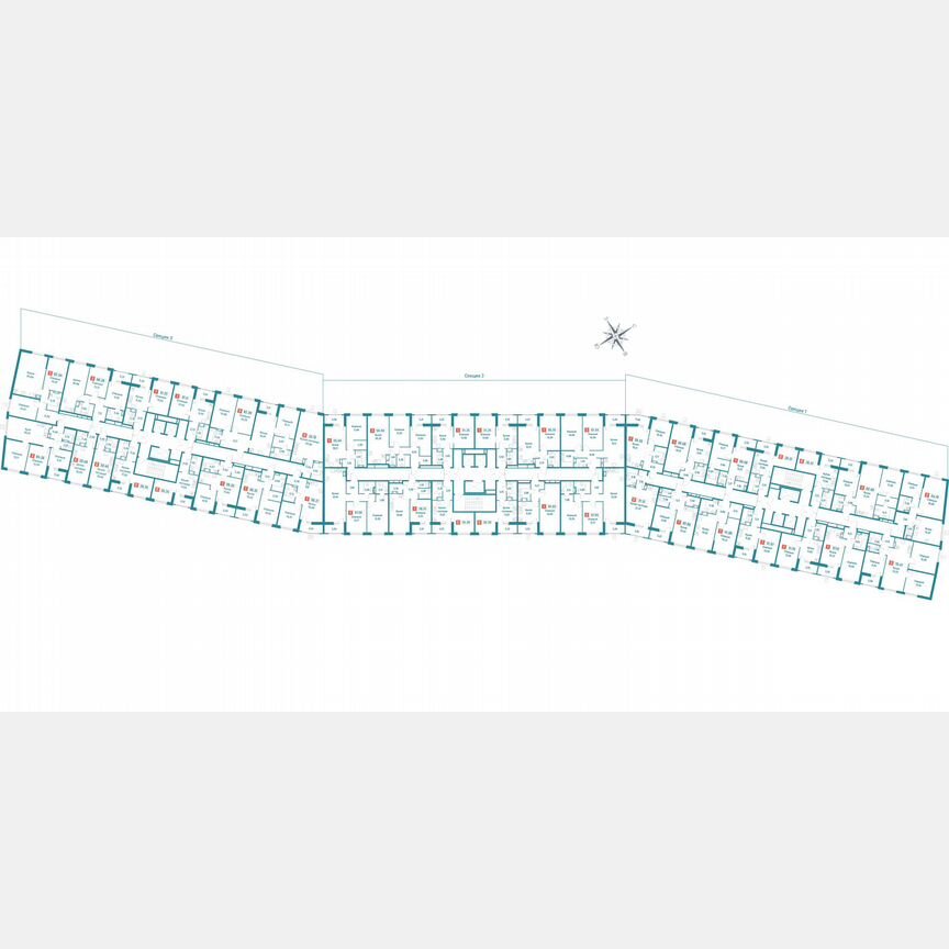 2-к. квартира, 60,6 м², 5/18 эт.