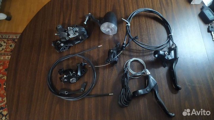 Тормоза механика, задний переключатель, фонарь