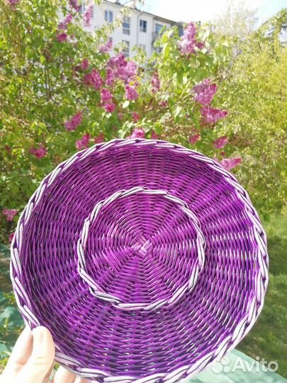 Поднос пасхальный плетёный, хороший подарок