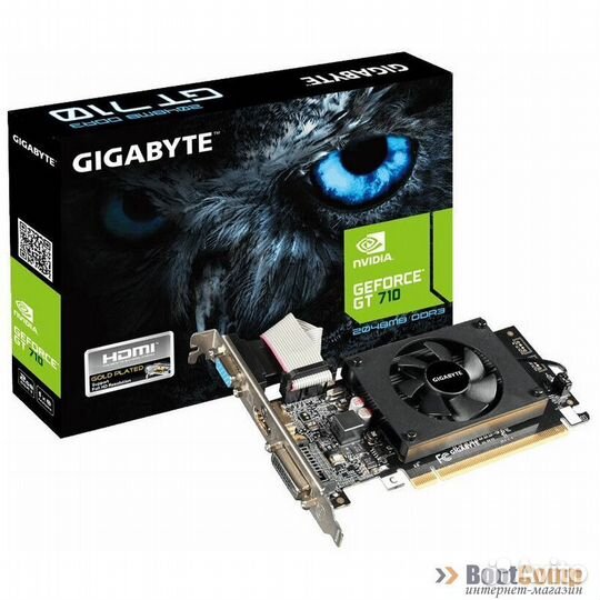 Видеокарта Gigabyte GeForce GT 710 2GB GV-N710D3-2