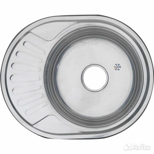 Мойка 5745 U melana 0,6/160 врезная овальная с си