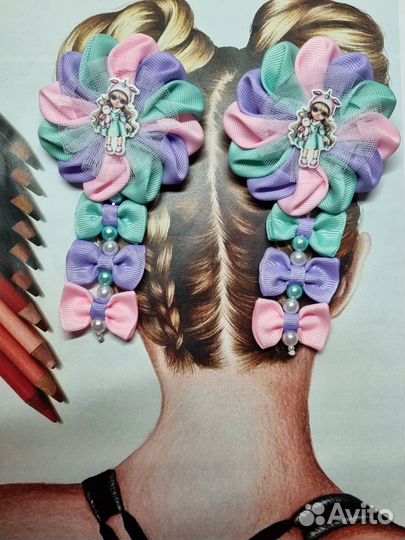 Школьные бантики и букет из бантиков