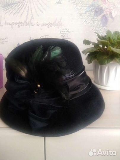 Шляпа фетровая женская