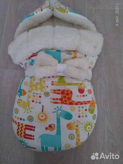 Зимний конверт для новорожденных