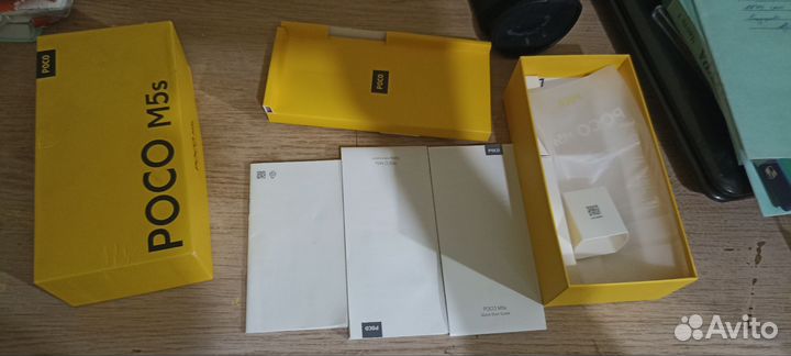Коробка от poco m5s