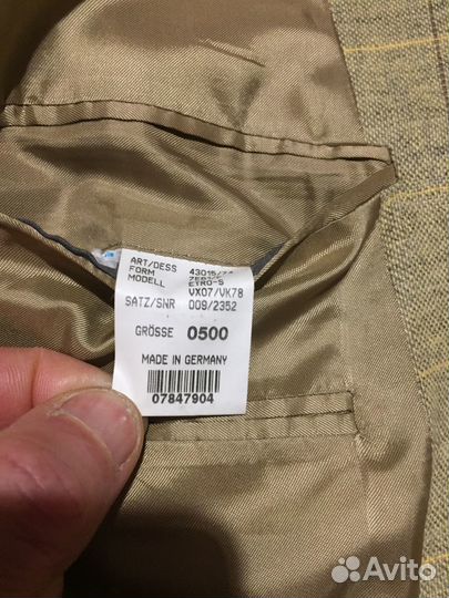 Льняной пиджак мужской