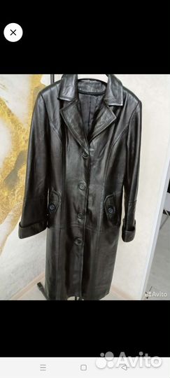 Кожаный плащ женский натуральная кожа