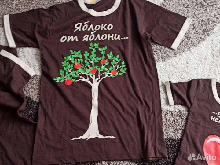 Футболки family look. 2 комплекта