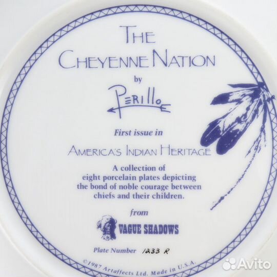 Тарелка Наследие Американских Индейцев: Шайенский