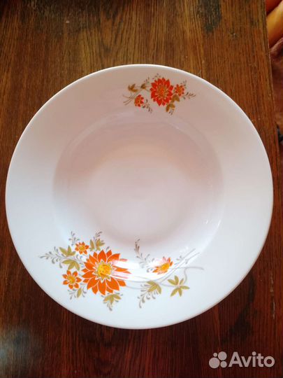 4тарелки суповые, глубокие, Чехословакия, СССР