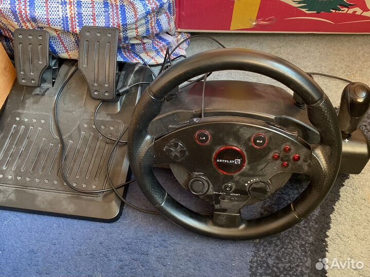 Игровой руль с пидалями artplay для ps4