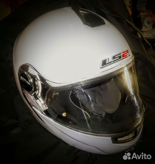 Шлем модуляр LS2 FF386 (белый глянец, L)