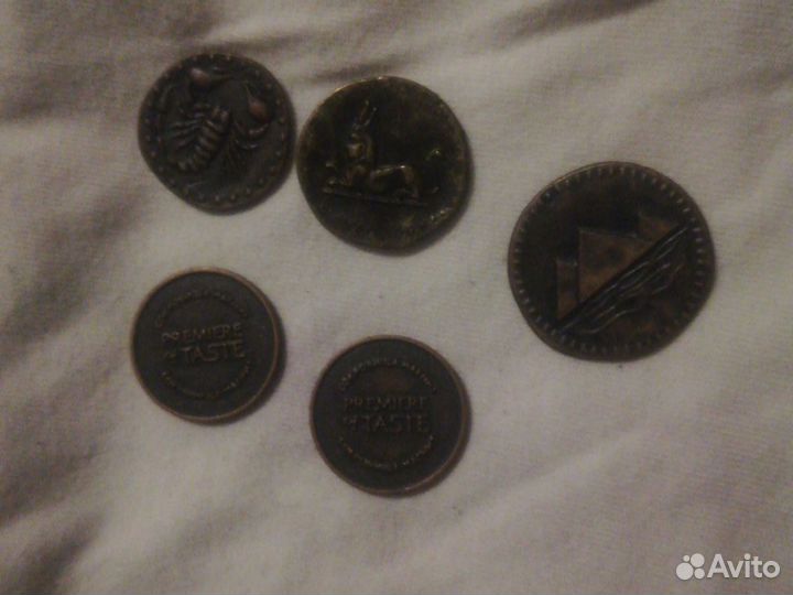 Монеты из магнита в налич. 5шт1шт10р а все за 60р