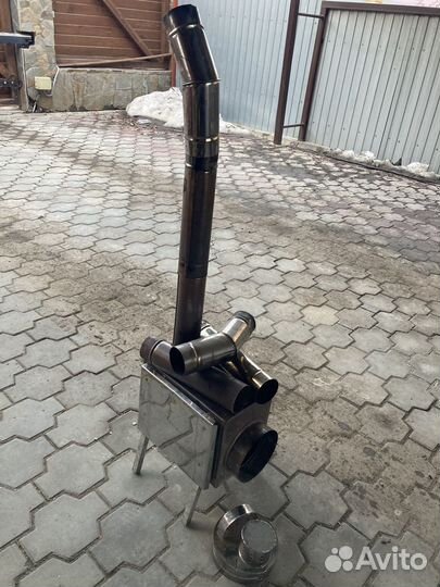 Печь дровяная для палатки, зимней рыбалки