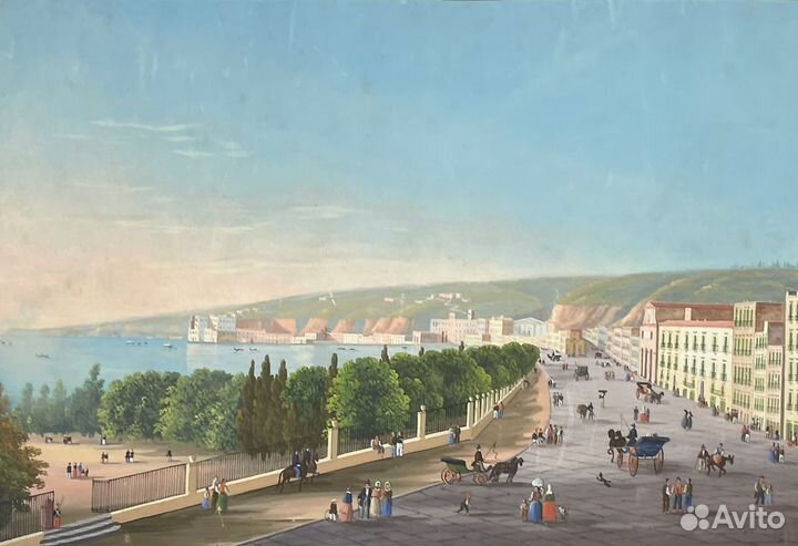 Парные пейзажи Неаполитанского залива, XIX в