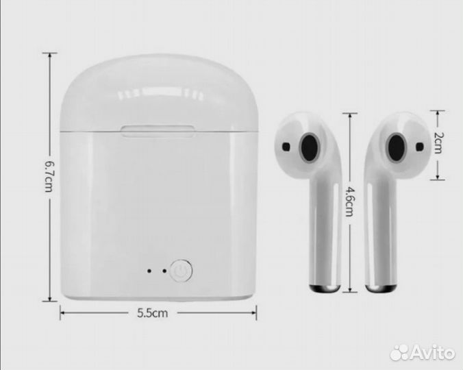 Беспроводные наушники i7S TWS (аналог AirPods)