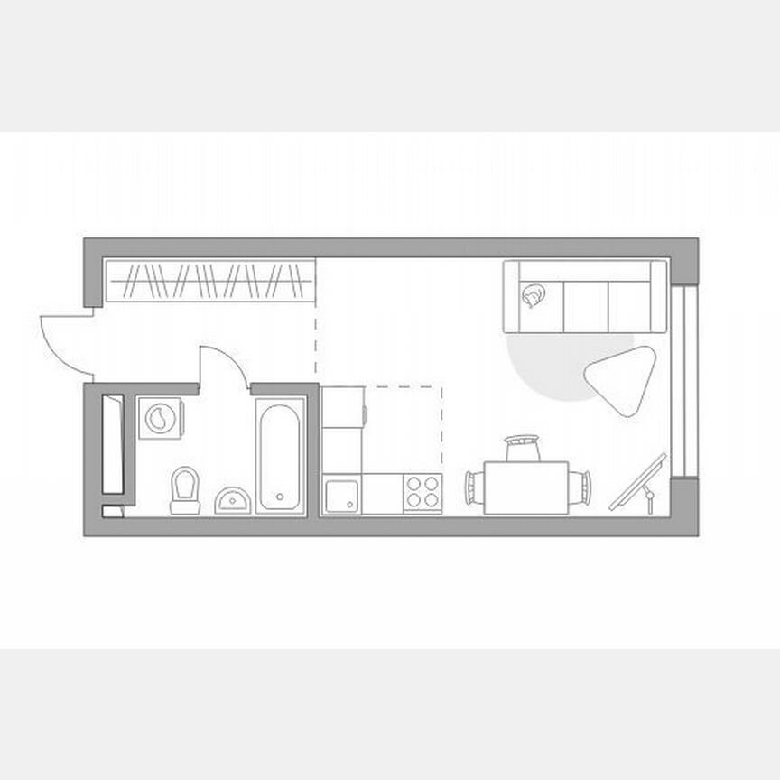 Квартира-студия, 28,8 м², 25/25 эт.