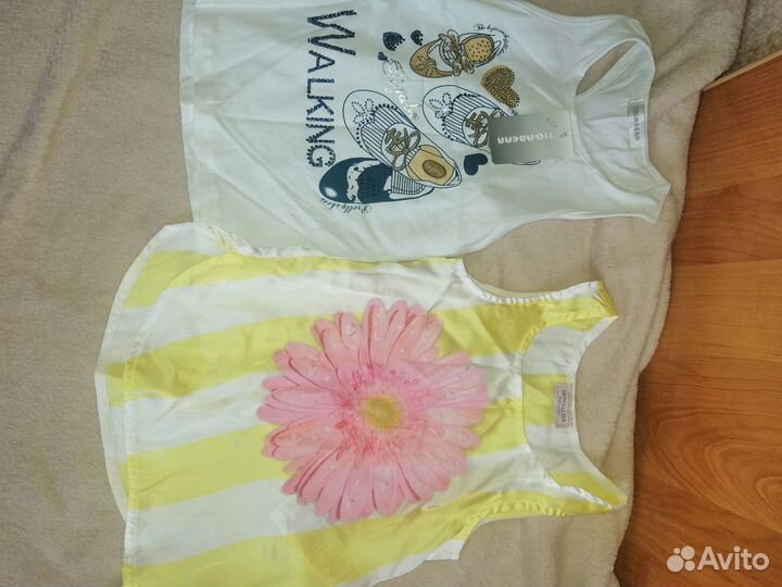 Пакетом летние вещи 4 - 5 лет 15 шт