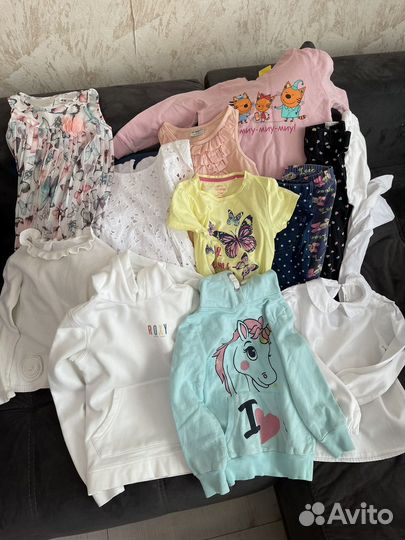 Вещи пакетом на девочку 104 110 116