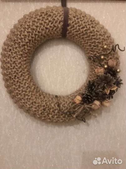 Венок на дверь (ручная работа)