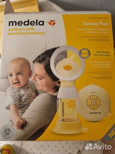 Молокоотсос medela swing flex электрический