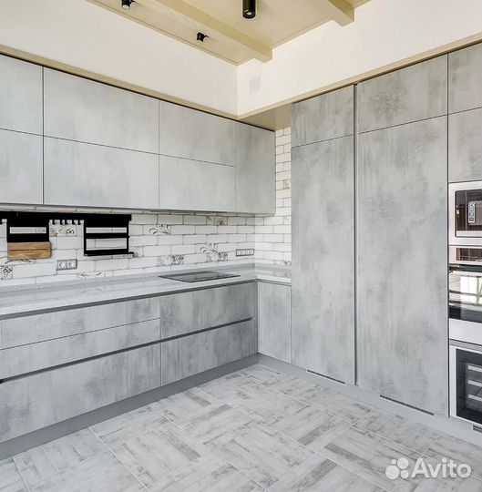 Кухонный гарнитур угловой в потолок