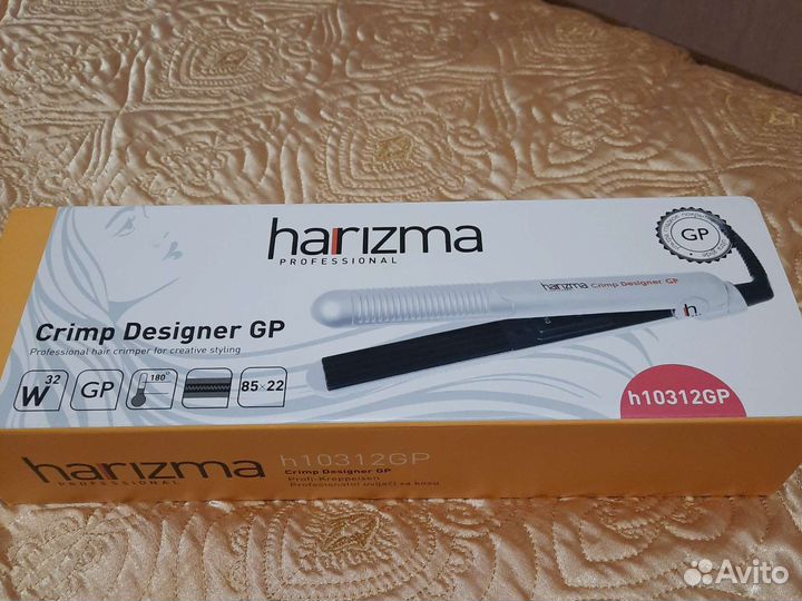 Щипцы harizma H10312 Crimp Designer, серебристый