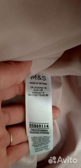 Шуба тедди из искусств. меха р. 42 Marks&Spencer