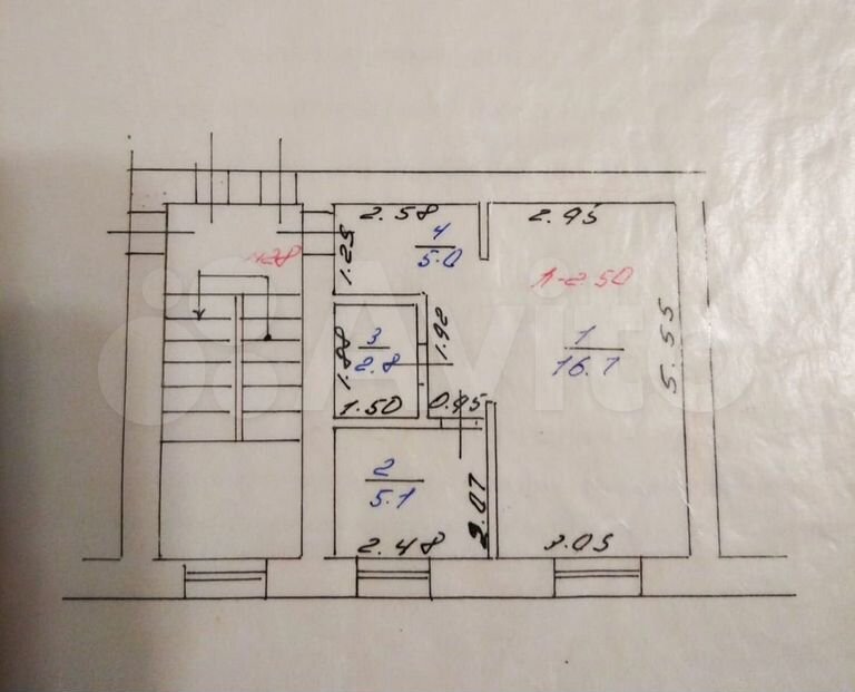 1-к. квартира, 29,6 м², 2/5 эт.