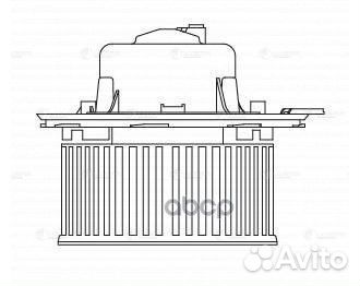 Э/вентилятор отоп. для а/м Skoda Octavia A5 (04