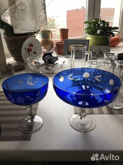 Посуда Хрустальная СССР Богемия Чехия 80-ые