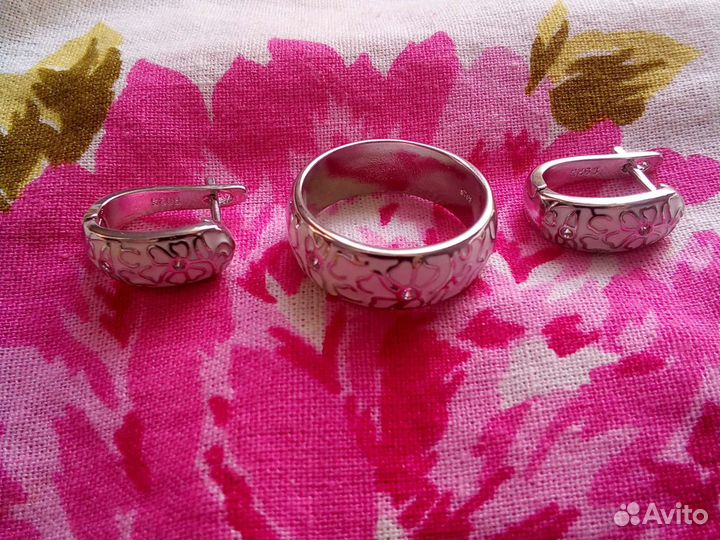 Серьги и кольцо