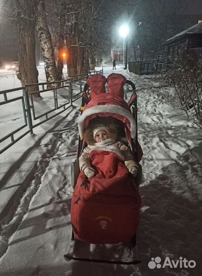 Коляска санки