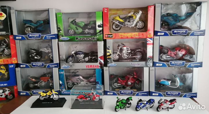 Модели мотоциклов 1:18 и 1:32