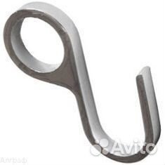 Крючок д/рейлинга alba S-004 одинарный,d16мм,хро
