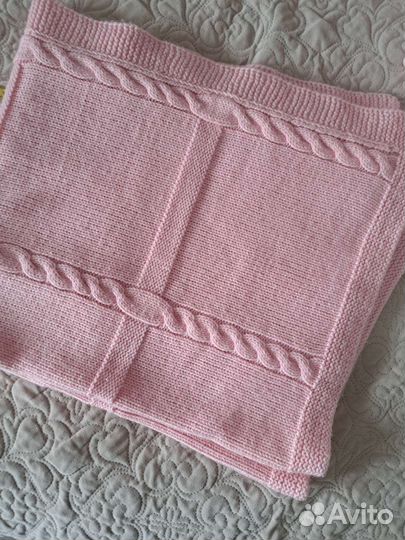 Пледик вязаный новый