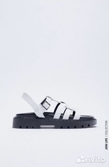Кожаные сандали Zara 35-41