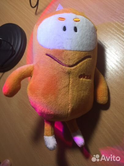 Игрушки мягкие брелок авокадо заяц олененок