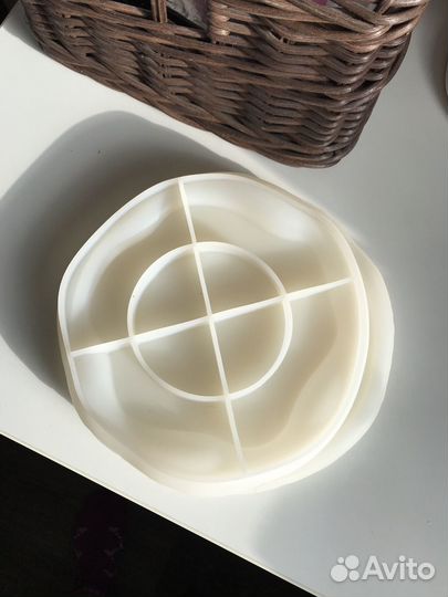 Силиконовая форма поднос для гипса, бетона