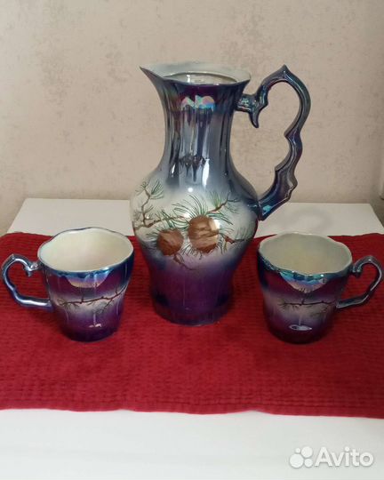 Кувшин цветное стекло