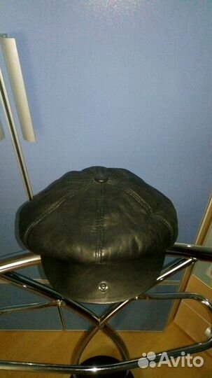Кепка-шапка из натуральной кожи