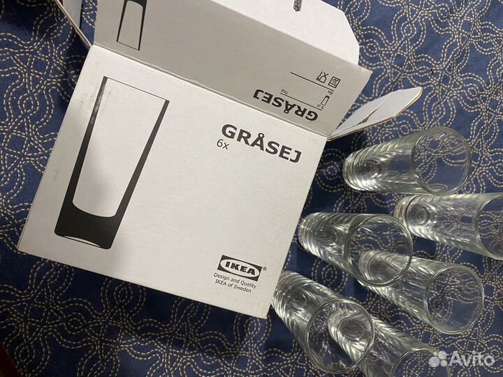Рюмки IKEA 6шт