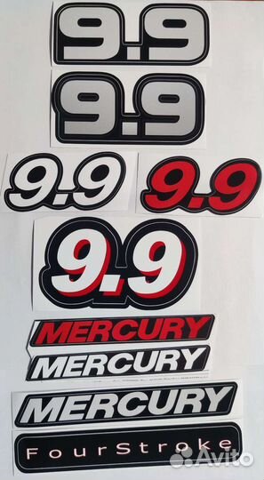 Шильда и наклейка 9.9