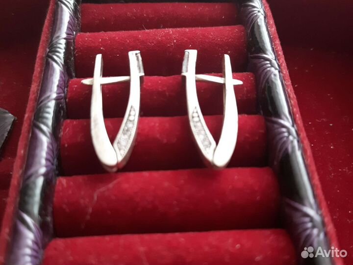 Серьги серебро 925пр