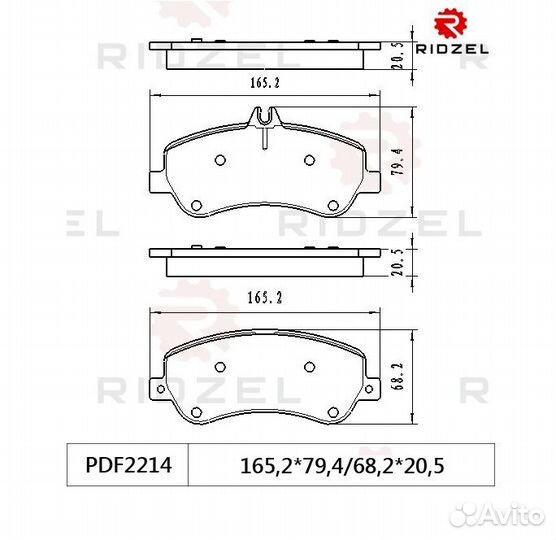 Колодки передние GLK/X204/W207/204 A0074206620