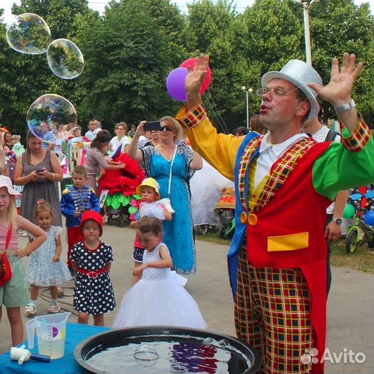 Научное шоу мыльных пузырей, аниматор на праздник
