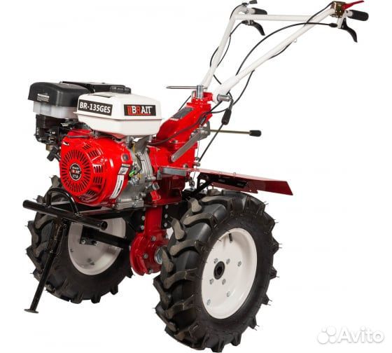Мотоблок brait BR-135GES (17 л.с, 4+1, колеса 6х12