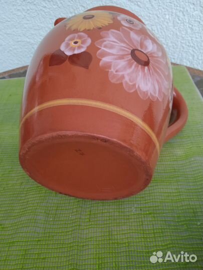 Кувшин молочник глиняный